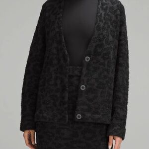 Lululemon Wool-Blend Jacquard Cardigan